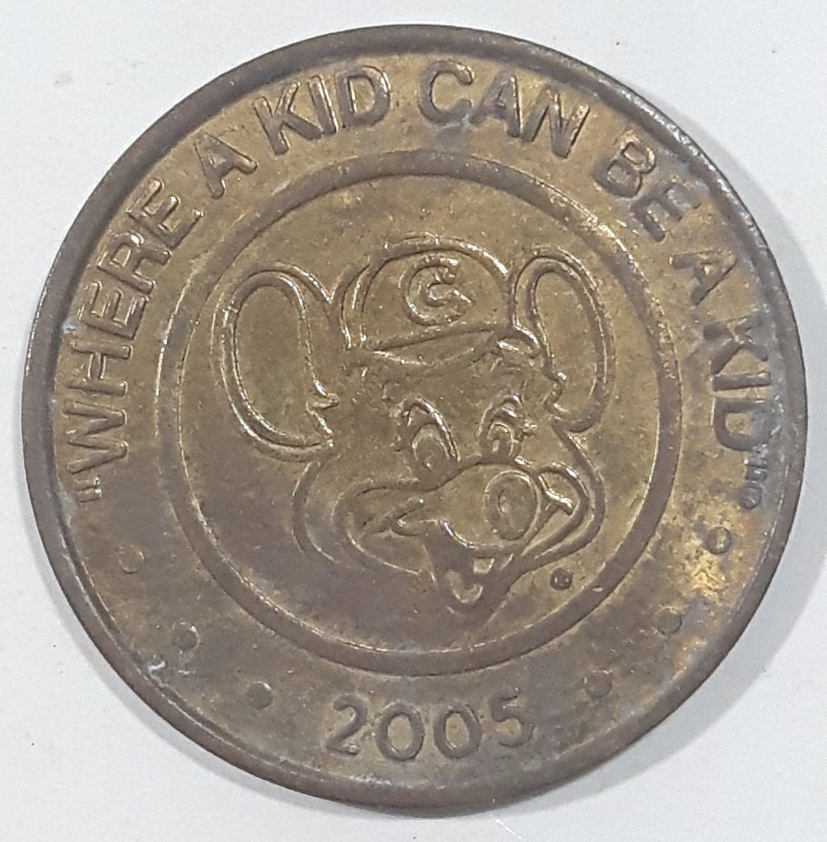 2005 Chuck E. Cheese No Cash Value Gaming Game Token Metal Coin ...