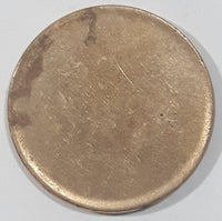 Blank Brass Look Metal Token Coin