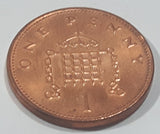 2000 UK Great Britain One Penny Queen Elizabeth II D.G. Reg F.D Metal Coin