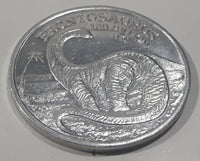 1988 Age Of The Dinosaur Mesozoic Era Brontosaurus 180 Million B.C. Metal Token Coin