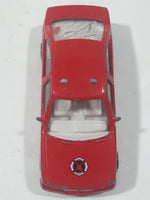 Unknown Brand #121 Fire Dept Rescue Unit Red Sedan Die Cast Toy Car Vehicle