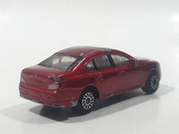 Unknown Brand C3 Sedan Dark Red Die Cast Toy Car Vehicle