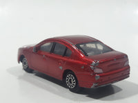 Unknown Brand C3 Sedan Dark Red Die Cast Toy Car Vehicle