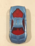 2010 Hot Wheels Police Pursuit Cadillac Cien Concept Interceptor Blue Die Cast Toy Car Law Enforcement Vehicle
