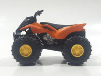 Greenbrier International ATV Orange Die Cast Toy Quad Off-Roading All Terrain Vehicle