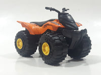 Greenbrier International ATV Orange Die Cast Toy Quad Off-Roading All Terrain Vehicle