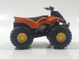 Greenbrier International ATV Orange Die Cast Toy Quad Off-Roading All Terrain Vehicle