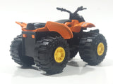 Greenbrier International ATV Orange Die Cast Toy Quad Off-Roading All Terrain Vehicle