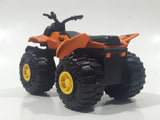 Greenbrier International ATV Orange Die Cast Toy Quad Off-Roading All Terrain Vehicle