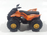 Greenbrier International ATV Orange Die Cast Toy Quad Off-Roading All Terrain Vehicle