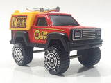 Vintage 1984 Buddy L Fire Dept Truck Red Pressed Steel and Plastic Die Cast Toy Car Vehicle