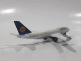 2009 Matchbox Lufthansa Boeing 747-400 Jumbo Passenger Jet Airplane White Die Cast Toy Car Vehicle