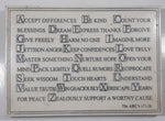 2005 R. Stewart The ABC's of Life 5" x 7 1/4" Ceramic Inspirational Wall Plaque
