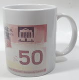 Novelty $50 Canadian Bill Currency Cash Money Ceramic Coffee Mug