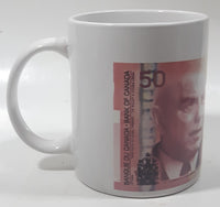 Novelty $50 Canadian Bill Currency Cash Money Ceramic Coffee Mug