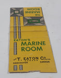 Antique Eaton's The Marine Room The T. Eaton Co Limited Vancouver Canada Match Book Pack Cover
