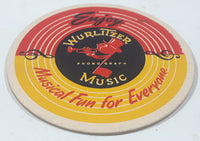 Vintage Wurlitzer Phono Graph Music Enjoy Musical Fun For Everyone Paper Coaster