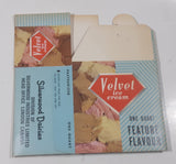 Vintage 1954 Velvet Ice Cream On Quart Feature Flavour Choc Nut Fudge Ice Cream Box Never Used