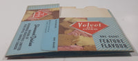 Vintage 1954 Velvet Ice Cream On Quart Feature Flavour Choc Nut Fudge Ice Cream Box Never Used