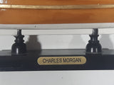 Vintage Charles Morgan Wood Tall Whaling Ship Model 8" Long