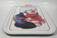 1991 Coca Cola "Wherever I go" Santa Claus Themed 1983 Painting by Haddon Sundblom 10 1/2" x 13 3/4" Metal Beverage Serving Tray