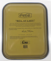2001 Coca Cola "REA, At Last!" Pam Renfroe JR Service Station Metal Beverage Serving Tray
