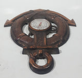 Vintage Anchor Shaped Copper Metal Thermometer