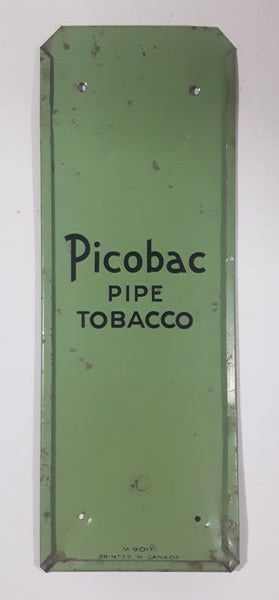 Antique Picobac Pipe Tobacco Match Striker Metal Sign Wall Hanging M9011 Printed In Canada
