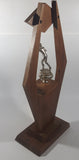 Vintage 1966 Trophee Pepsi-Cola Golden Gloves Champion 20" Tall Silver Look Metal and Wood Boxing Trophy