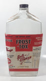 Rare Antique 1940s WWII Era United Distillers Limited Vancouver, B.C. Frost-Tox Anti-Freeze One Imperial Quart 10" Tall Glass Bottle with Paper Label
