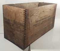 Antique Canadian Industries Limited C-I-L 50 Lb. Polar Stumping Powder High Explosives Wood Crate Box Blasting Collectible