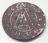 Antique British Columbia B.C. Electric Railway Class "A" Transit Token Metal Coin