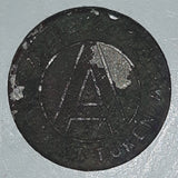 Antique British Columbia B.C. Electric Railway Class "A" Transit Token Metal Coin