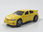 Motor Max 1/64 Scale 6143-6 Yellow Die Cast Toy Car Vehicle