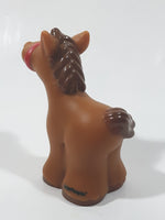 2007 Fisher Price Little People Brown Horse 3 1/4" Tall Toy Figure