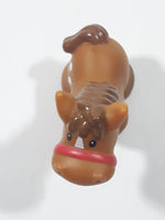 2007 Fisher Price Little People Brown Horse 3 1/4" Tall Toy Figure