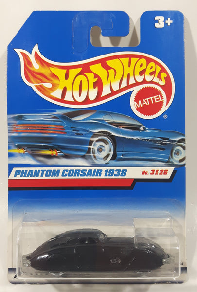 1999 Hot Wheels First Editions '38 Phantom Corsair Black Die Cast Toy Car Vehicle New in Package