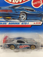 1999 Hot Wheels First Editions Olds Aurora GTS-1 Silver Die Cast Toy Car Vehicle New in Package