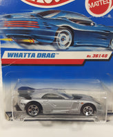 1998 Hot Wheels First Editions Whatta Drag Callaway C7 Silver Die Cast Toy Car Vehicle New in Package ERROR Card (Wrong Card)