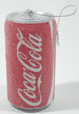 Coca-Cola Frost Covered Can Hanging Christmas Tree Ornament