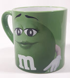 2016 Frankford Candy Mars M & M's Green 4" Tall Ceramic Coffee Mug Cup