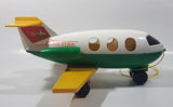 Vintage 1980 Quaker Oats Fisher Price Little People Airplane Jumbo Jet 13" Long Plastic Toy Aircraft