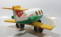 Vintage 1980 Quaker Oats Fisher Price Little People Airplane Jumbo Jet 13" Long Plastic Toy Aircraft