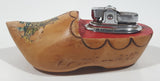 Vintage Holland Wood Clog Shoe Table Top Lighter