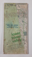 Vintage 1973 Ron's Shell Service Abbotsford B.C.  Lower Fraser Valley Road Map