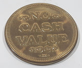 No Cash Value and Blank Sided Metal Token Coin