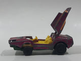 Vintage 1973 Lesney Matchbox Rolamatics No. 39 Clipper Magenta Dark Pink Die Cast Toy Car Vehicle