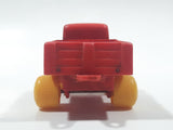 Vintage 1970s Viking Plastic Sweden Red Toy Truck with Yellow Wheels