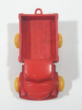 Vintage 1970s Viking Plastic Sweden Red Toy Truck with Yellow Wheels