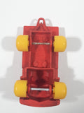 Vintage 1970s Viking Plastic Sweden Red Toy Truck with Yellow Wheels